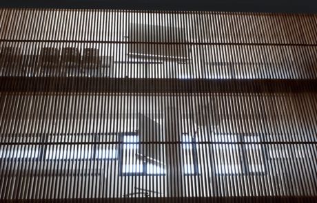 vista celosía y salas de profesores detrás